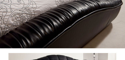 韓式家具廠家創意臥室真皮藝軟體床簡約雙人婚床可訂制包郵282